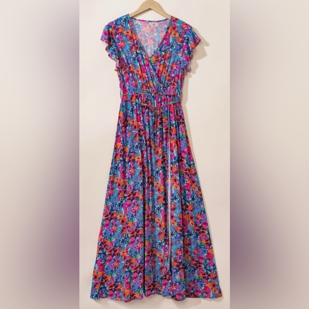 Floral Maxi Dress in Vibrant Print - Picture 6 of 15